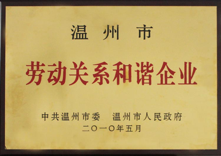 勞動(dòng)關(guān)系和諧企業(yè)